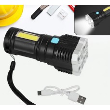 Rechargeable 4 LED Torch Light