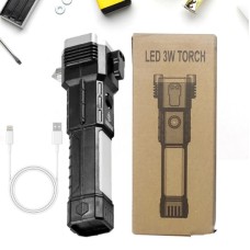 3 Watt Rechargeable Torch LED Flashlight