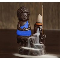 Little Monk Buddha With Smoke Backflow [No COD]