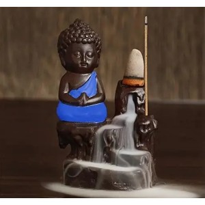 Little Monk Buddha With Smoke Backflow [No COD]