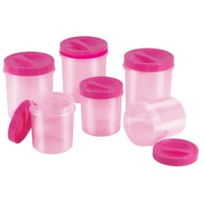 Joyo Spacio Plastic Round Container 4.5 L (Set of 6)