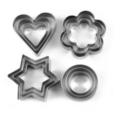 Stainless Steel Cookie Cutter (12 Pieces)