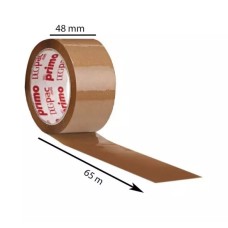Brown Tape, 48mm x 65m, Pack of 3
