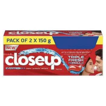 Closeup Everfresh+ Toothpaste 150 g (Pack of 2)