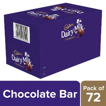 Cadbury Dairy Milk Chocolate, 6.3gram (Pack of 72)